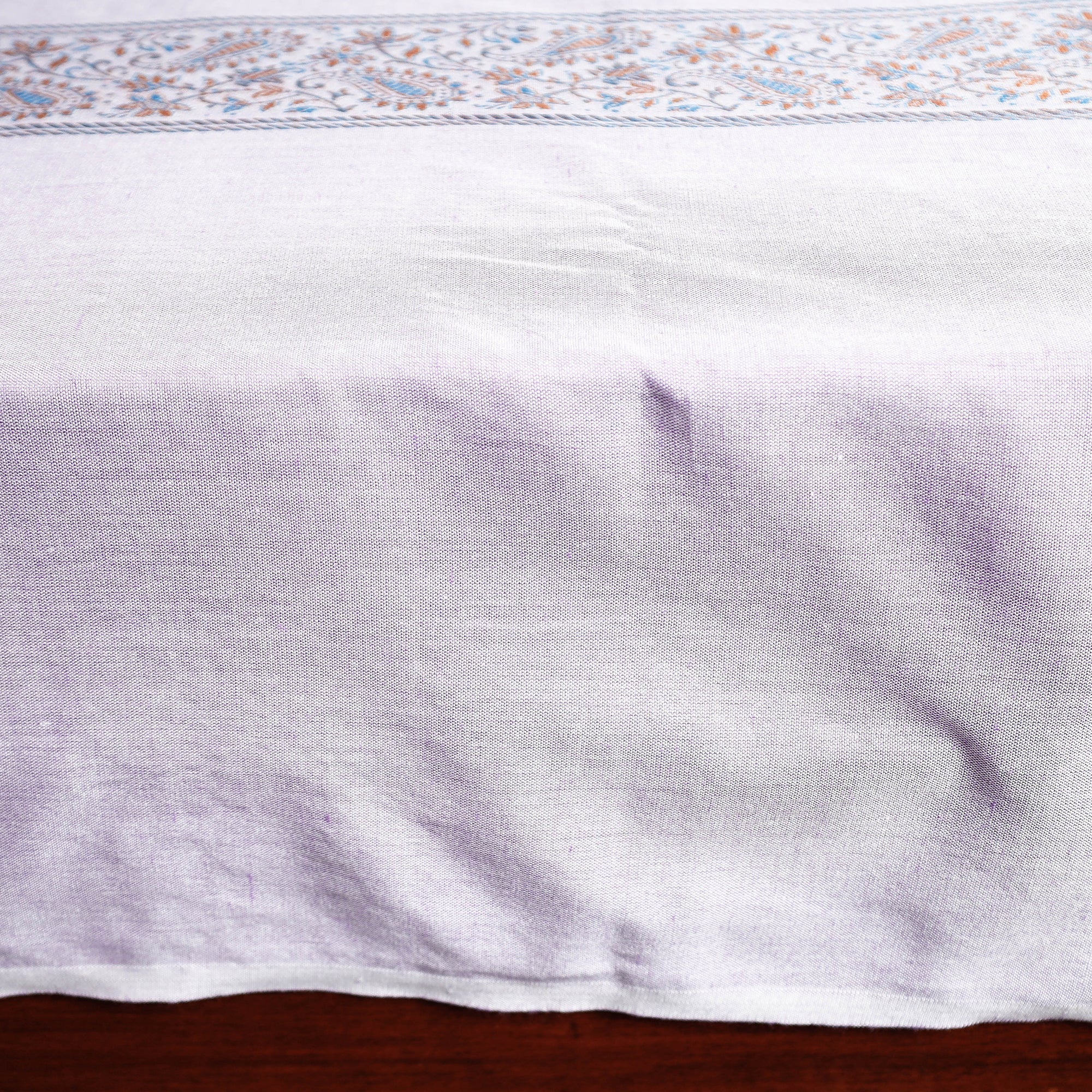 Pink - Himroo Mercerized Cotton Double Bed Cover (93 x 87 in) - Image 3