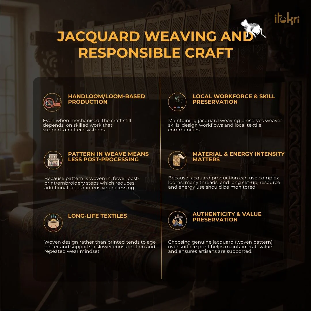 Red - Jacquard Weave Cotton Stitched Blouse 14 - Image 8