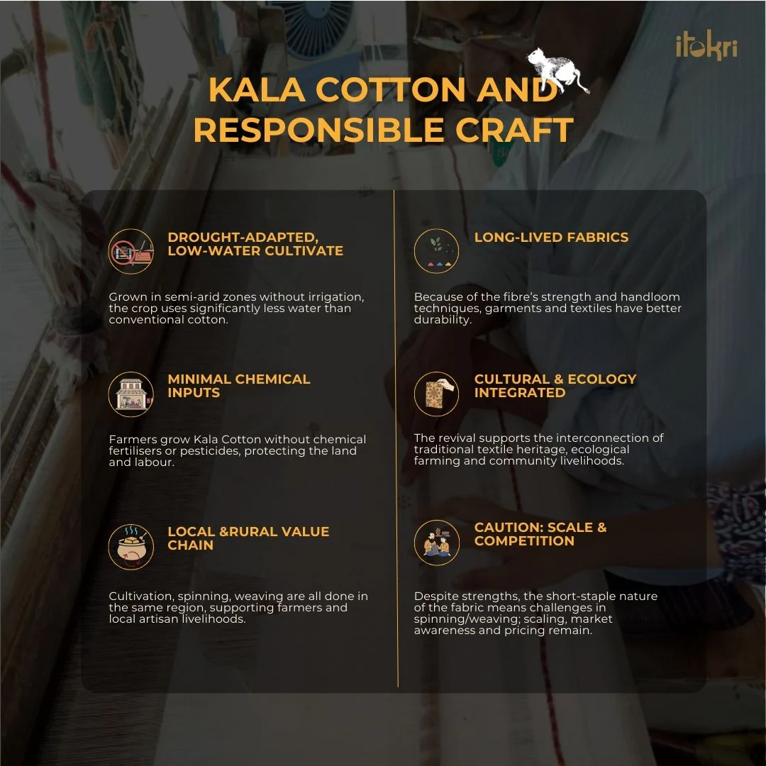 Pink - 3pc Kutch Handloom Organic Kala Cotton Unstitched Dress Material 09 - Image 8