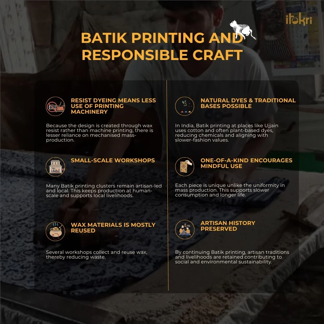 Orange - Cotton Double Hand Batik Print Bed Sheet Set 18 - Image 7