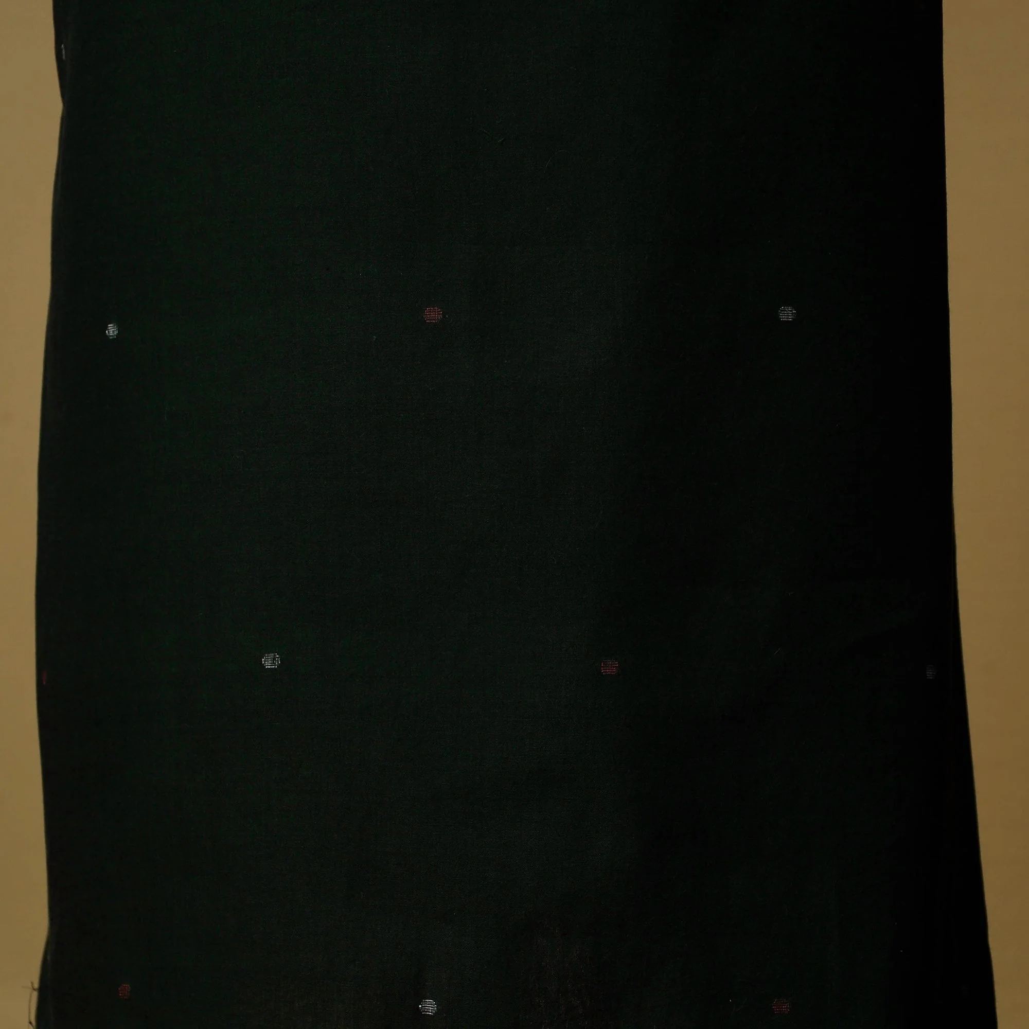 Green - Handloom Bengal Jamdani Cotton 2pc Unstitched Dress Material 11 - Image 5