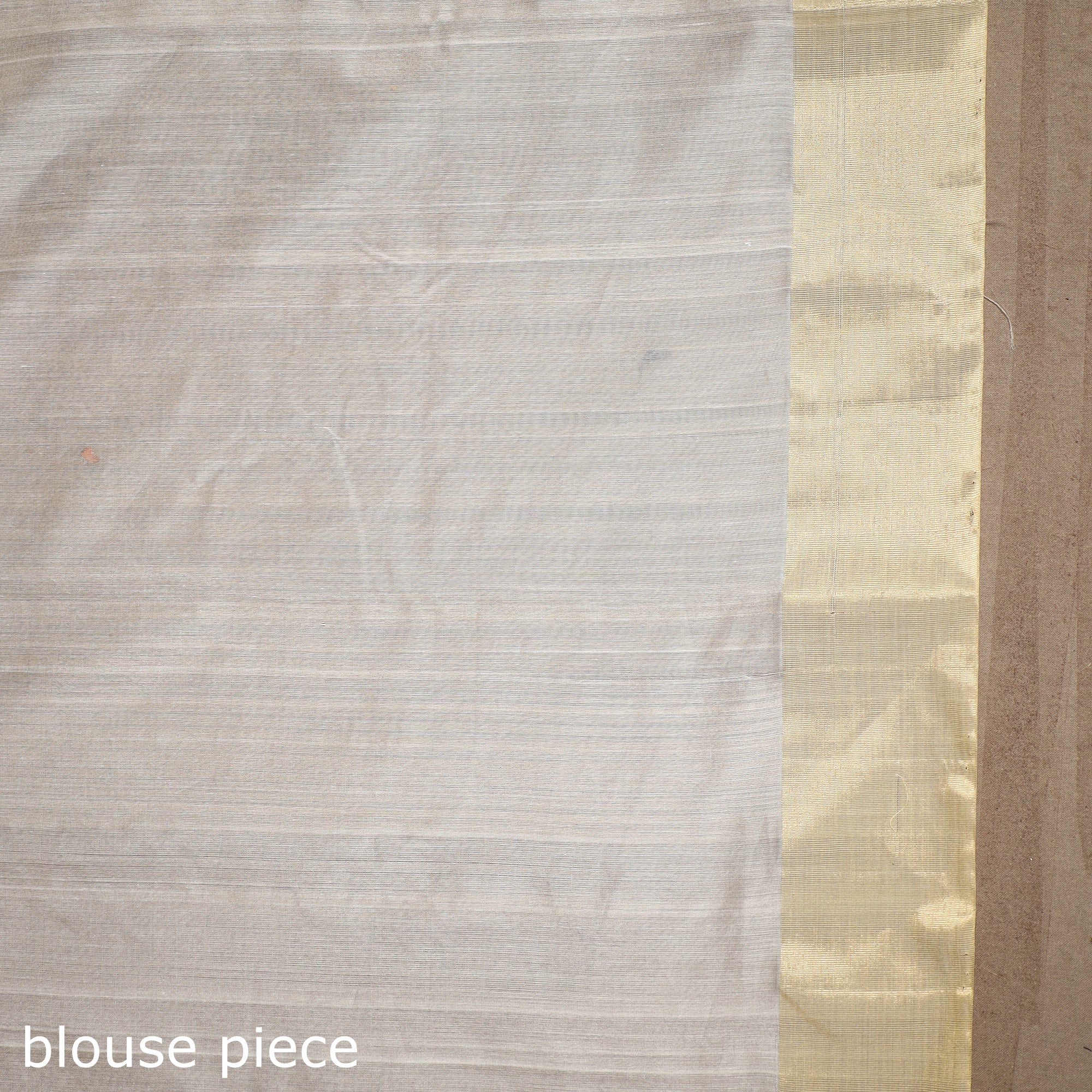 White - Handloom Zari Work Chanderi Silk Saree 05 - Image 6