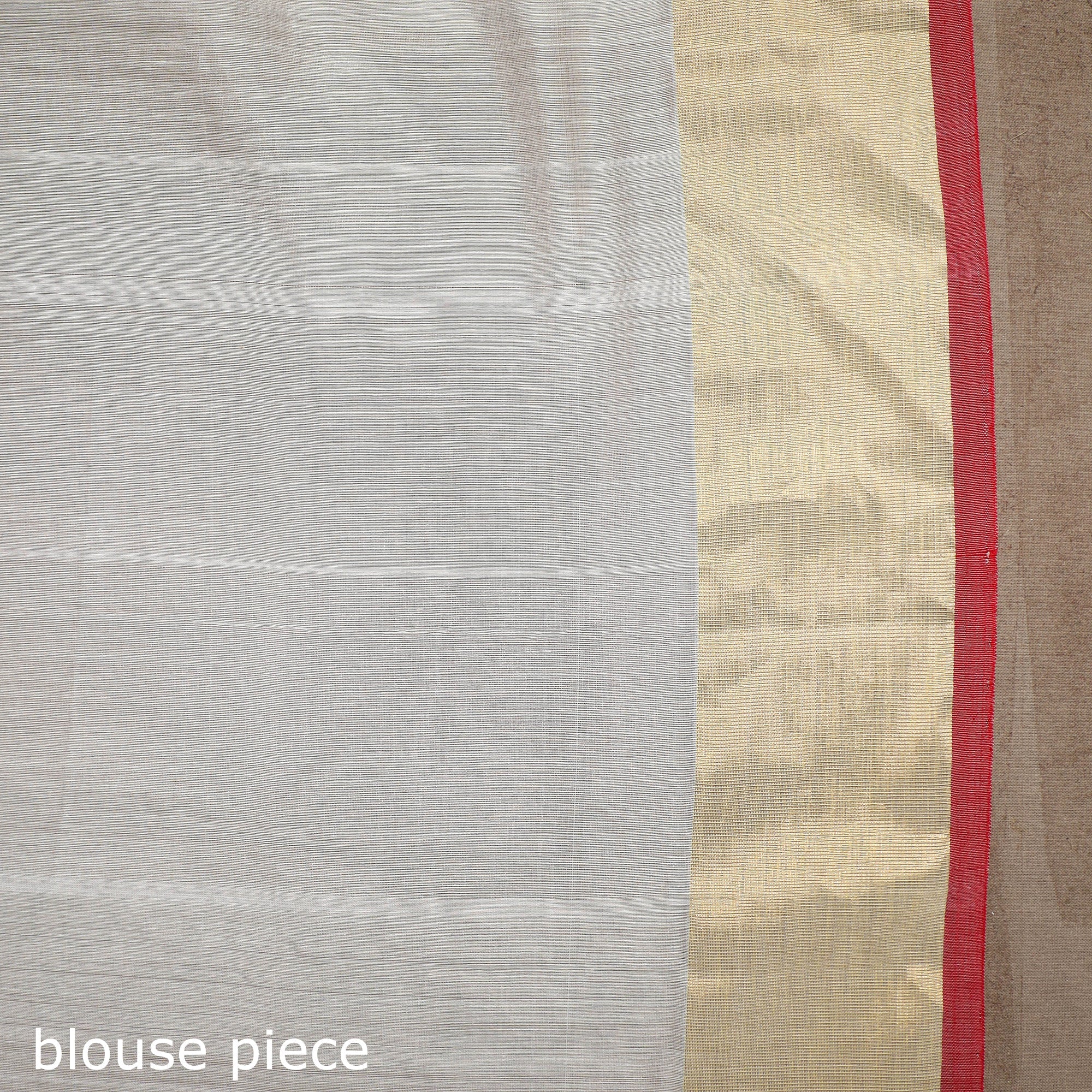 White - Handloom Zari Work Chanderi Silk Saree 23 - Image 6