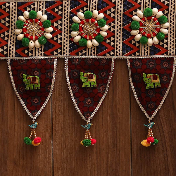 Handmade Fabric Toran for Festive Decor 80 - Image 3