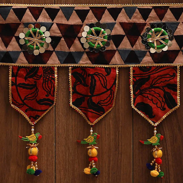 Handmade Fabric Toran for Festive Decor 86 - Image 3