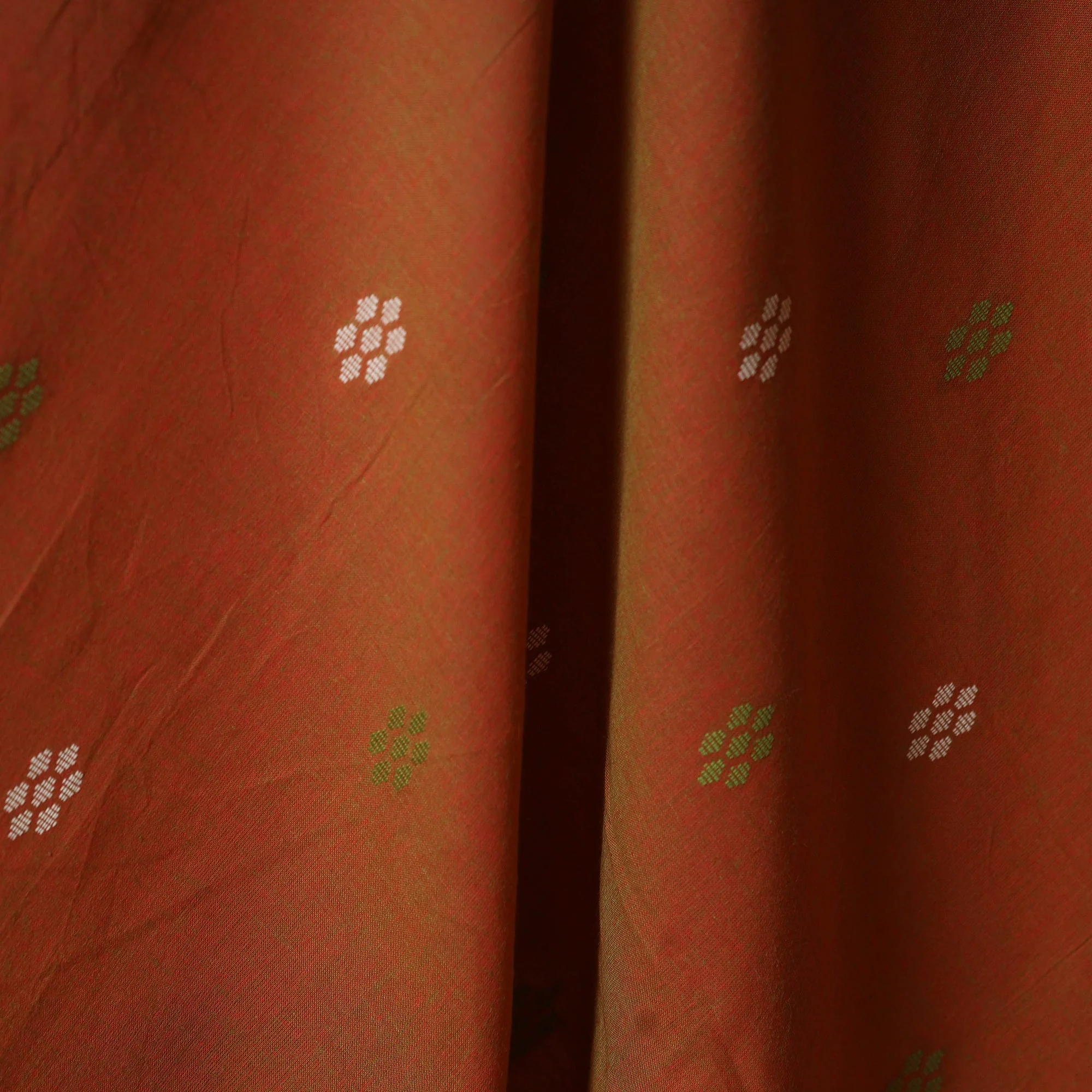 Brown - Prewashed Cotton Jacquard Weave Fabric 31 - Image 3