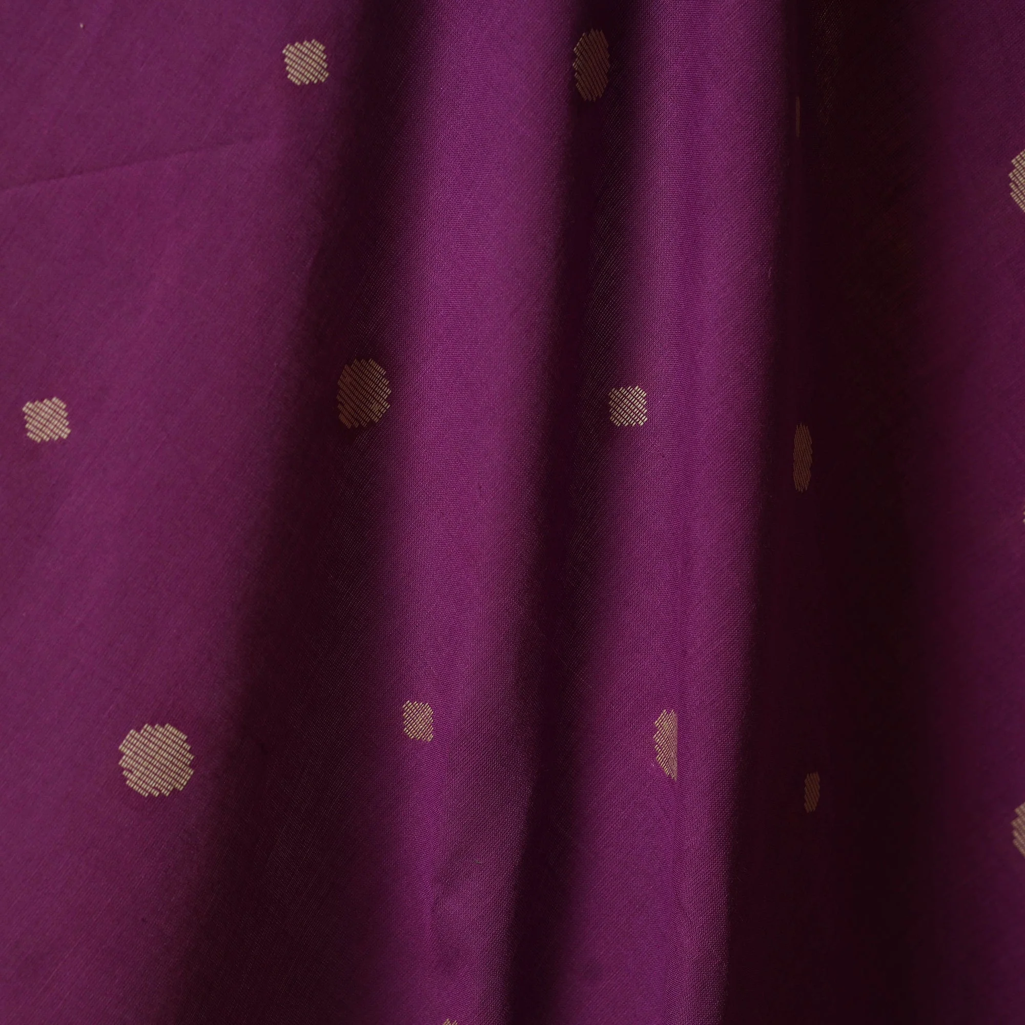 Purple - Prewashed Cotton Jacquard Weave Fabric 36 - Image 3