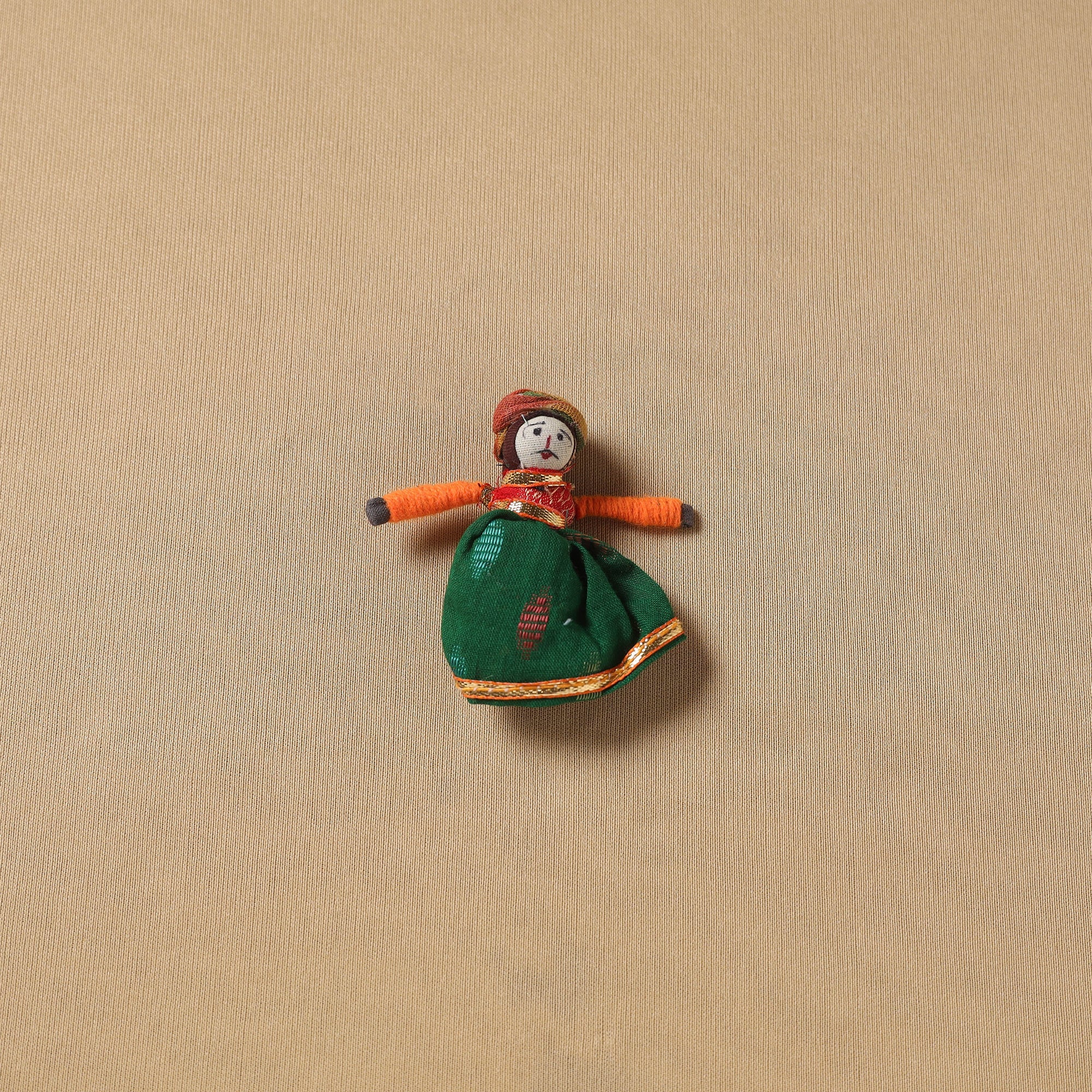Rajasthani Puppet Couple Handmade Magnet (Set of 2) 31 - Image 4